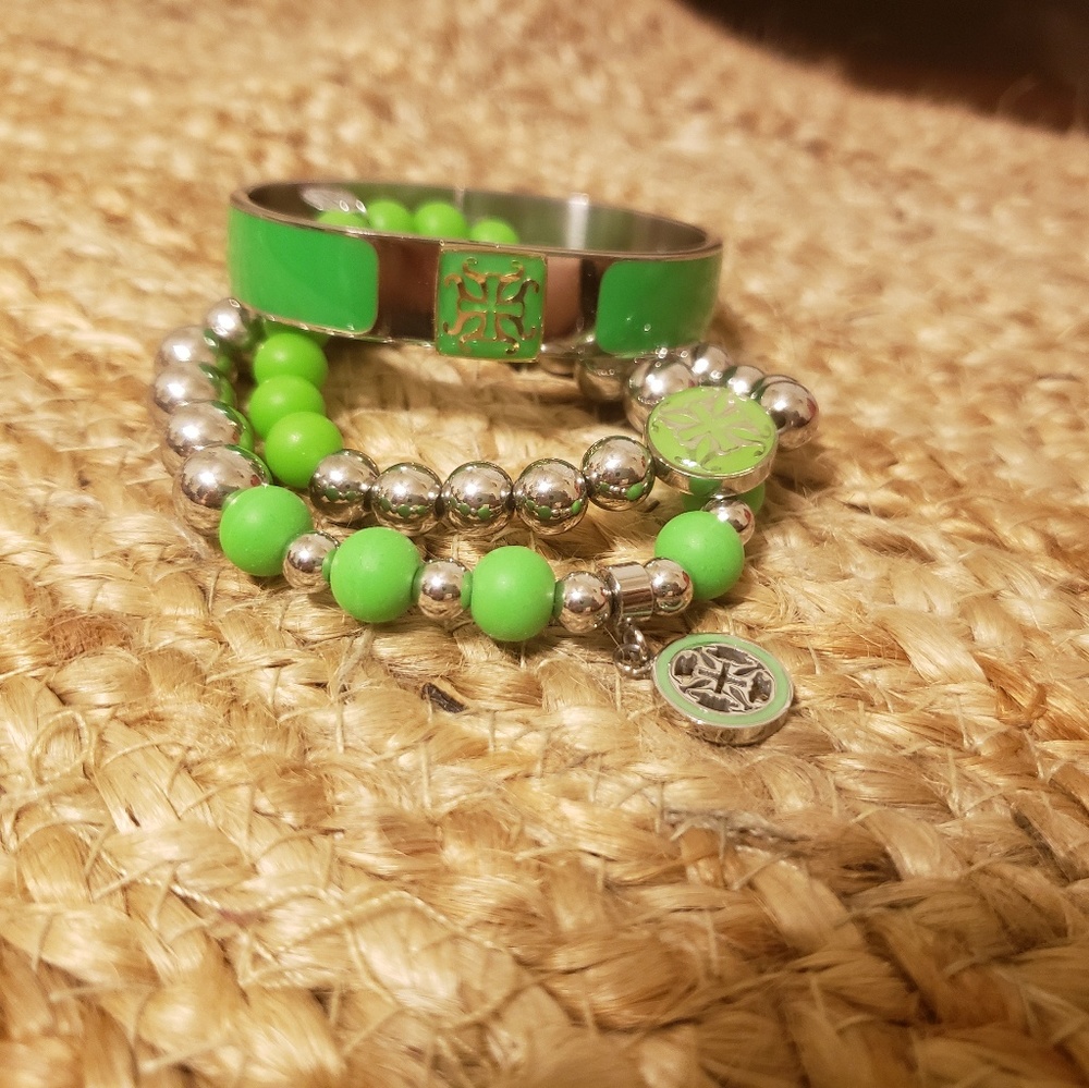 Lime Green Cuff Set